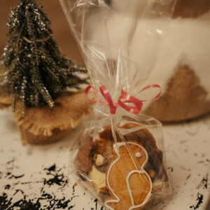 Sachet de biscuits de Noël des artisans pâtissiers Maison Hascoët pour les fêtes